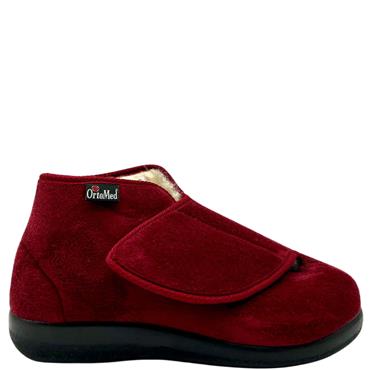 ORTOMED LDS VEL ORTHOPEDIC BR SLIPPER - BORDO